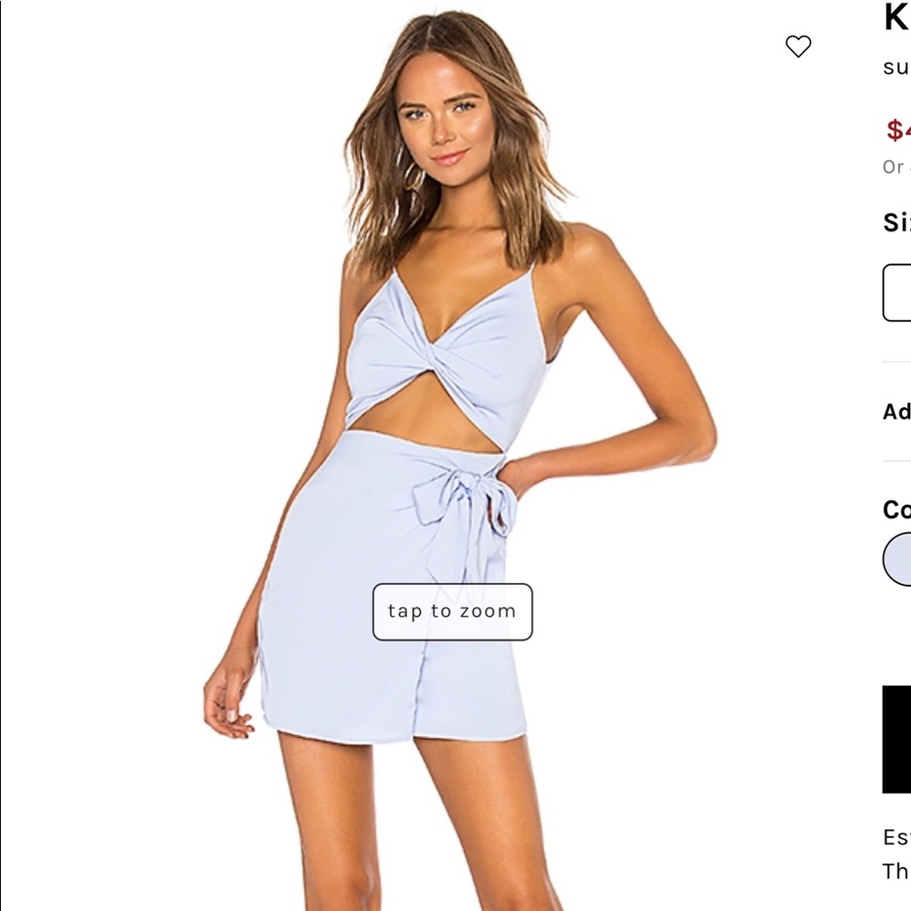 By the way cut out tie dress